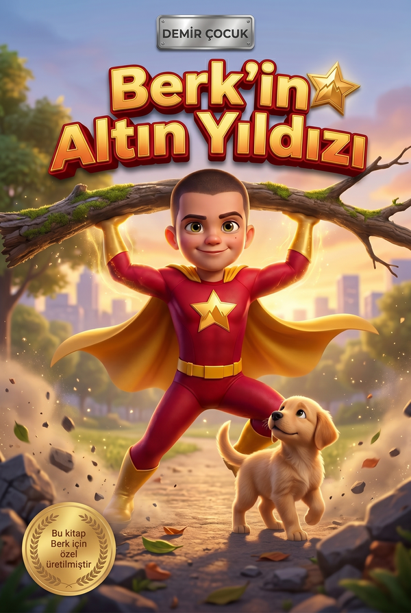 Berk'in Altın Yıldızı - Süper Kahraman Hikayeleri Çocuk Kitabı - MasalSensin