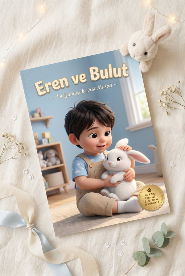 Eren ve Bulut kitabının flat-lay sunum fotoğrafı.