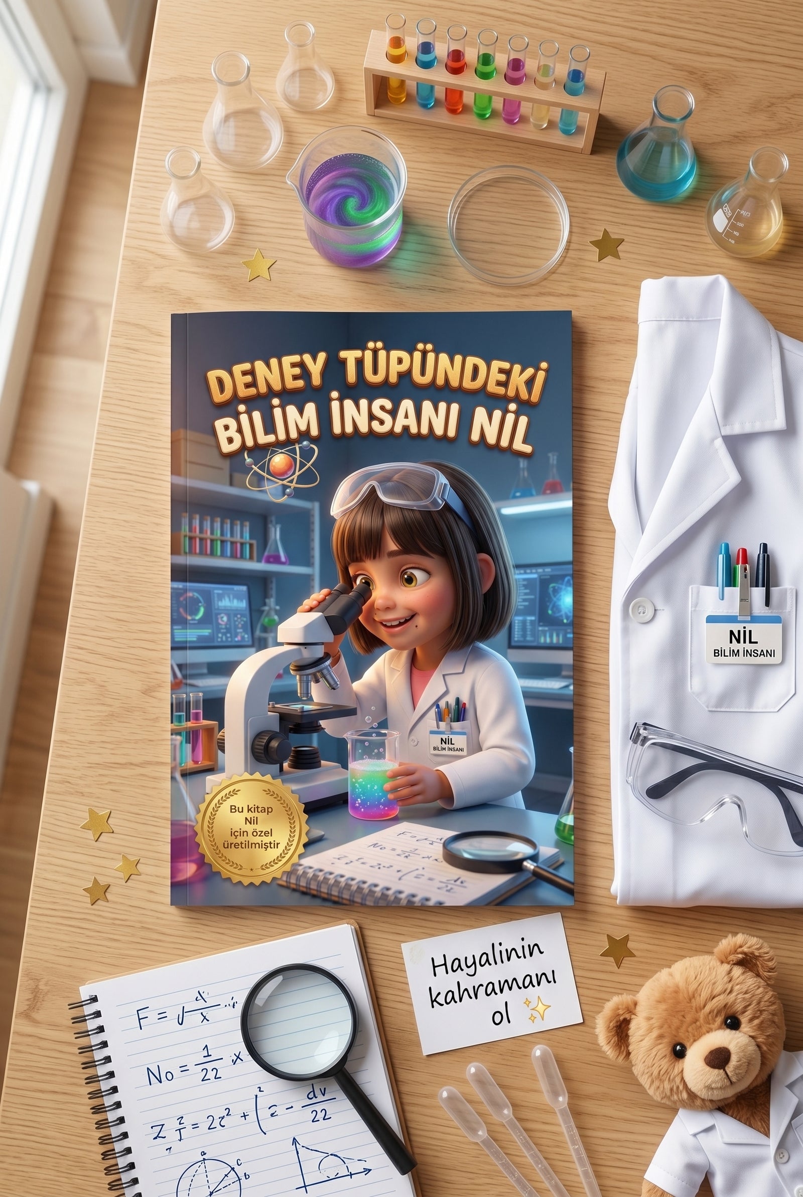Bilim İnsanı Nil - Flat Lay Ürün Çekimi