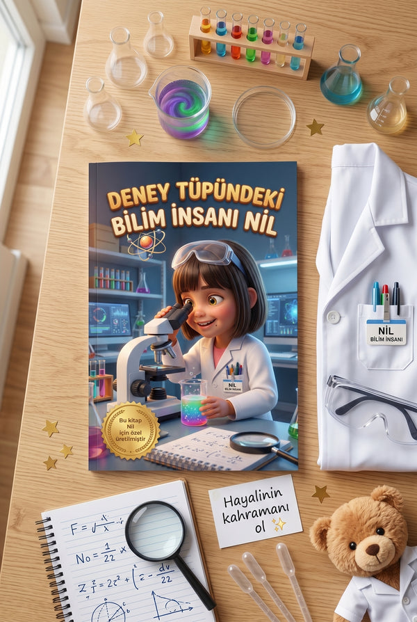 Bilim İnsanı Nil - Flat Lay Ürün Çekimi