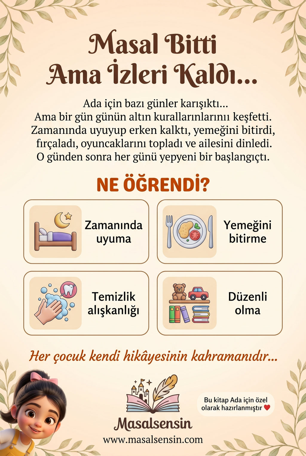 Ada ve Günün Altın Kuralları - Arka Kapak