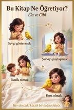 Bu Kitap Ne Öğretiyor — Ela ve Cibi için hikaye arkı görselleştirmesi.