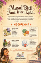 Derin isimli kitabın arka kapağı — dağ yolu ve asma köprü manzarasıyla problem çözme odaklı kazanım özeti.