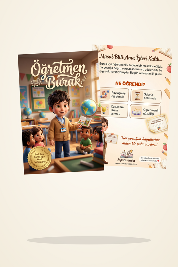 Öğretmen Burak - Ön ve Arka Kapak