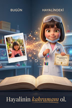 Bilim İnsanı Nil - Gerçek Fotoğraf to Pixar