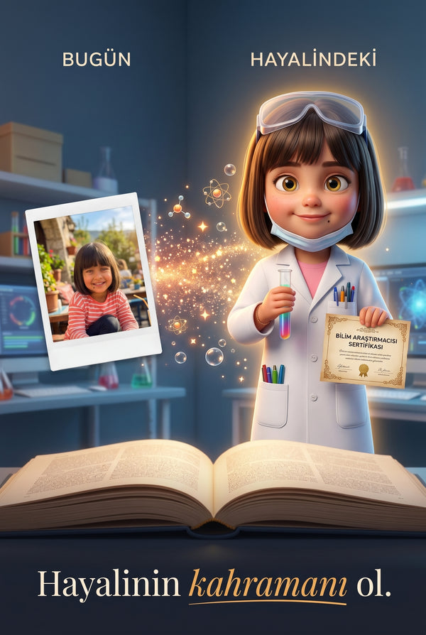 Bilim İnsanı Nil - Gerçek Fotoğraf to Pixar