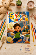 5 Yaşımı Kutluyorum - 5 Yaş Doğum Günü Kişiye Özel Çocuk Kitabı | MasalSensin