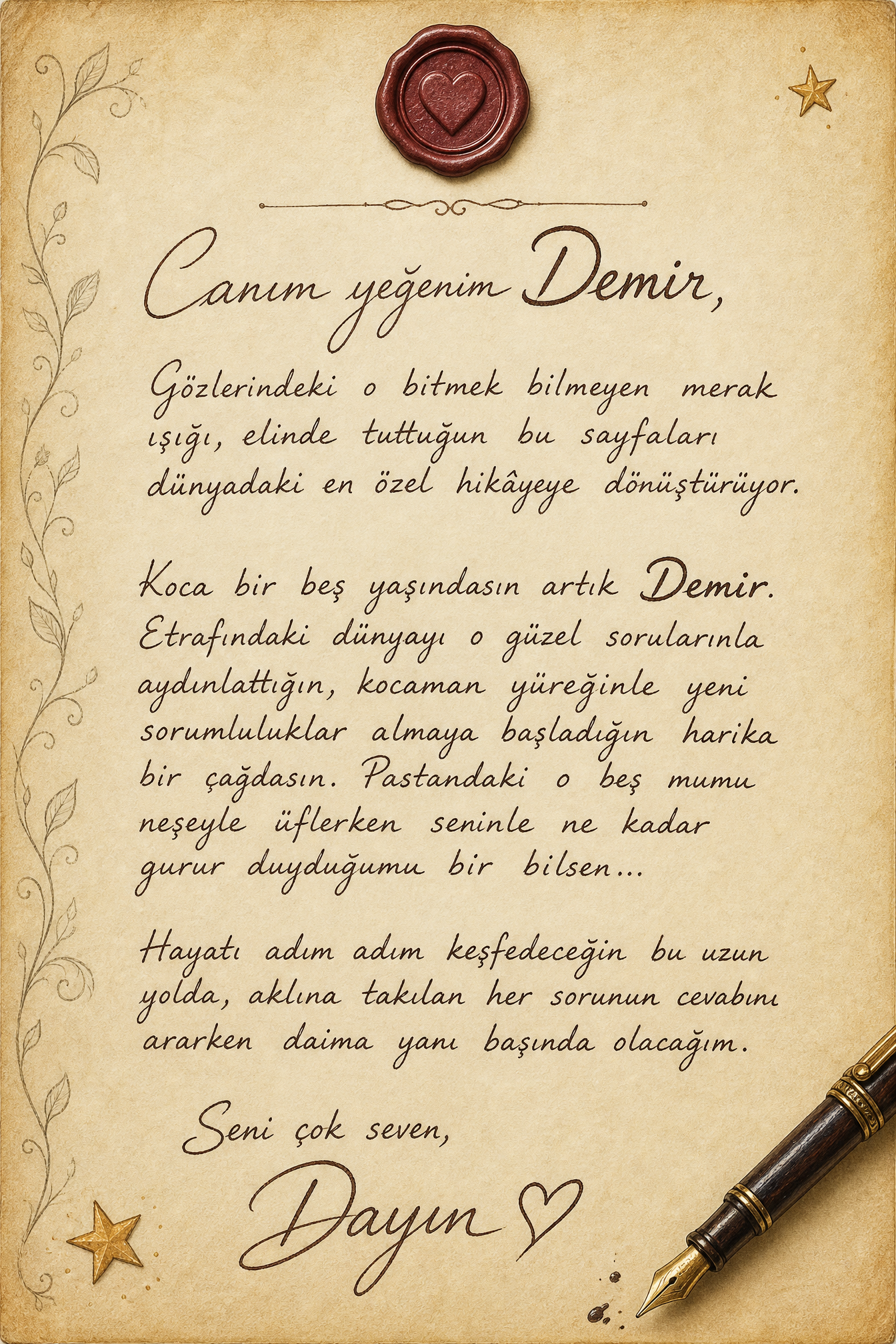 5 Yaşımı Kutluyorum - 5 Yaş Doğum Günü Kişiye Özel Çocuk Kitabı | MasalSensin