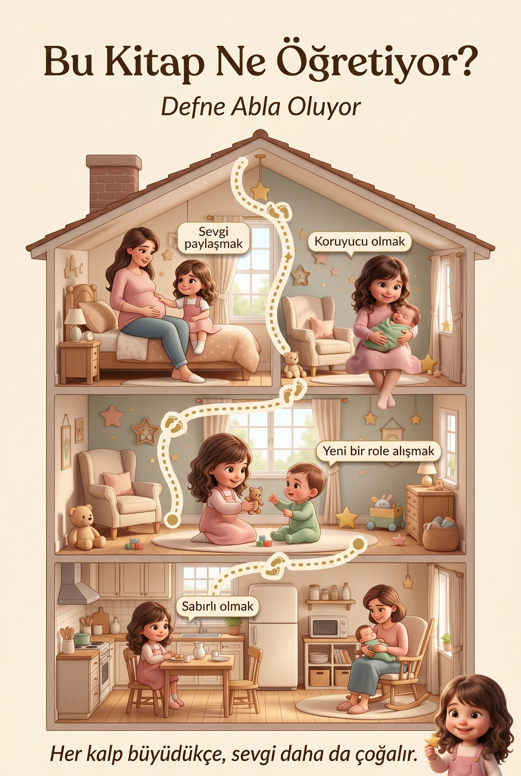 Defne Abla Oluyor — Bu kitap çocuğunuza 4 kardeşlik değeri öğretiyor.