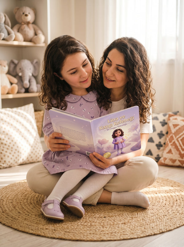 Lina anne ve babası ile duygularını paylaşıyor.
