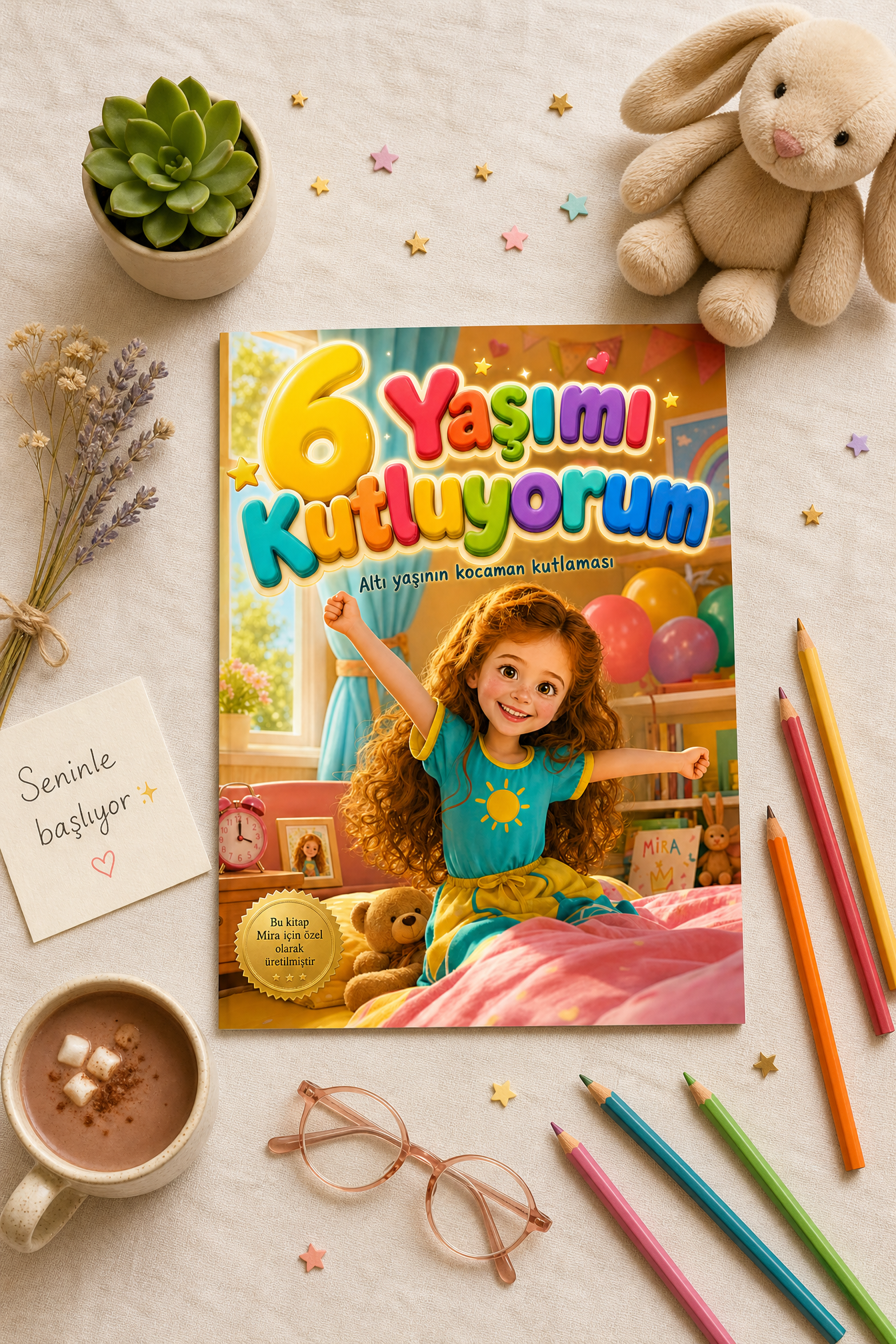 6 Yaşımı Kutluyorum - 6 Yaş Doğum Günü Kişiye Özel Çocuk Kitabı | MasalSensin