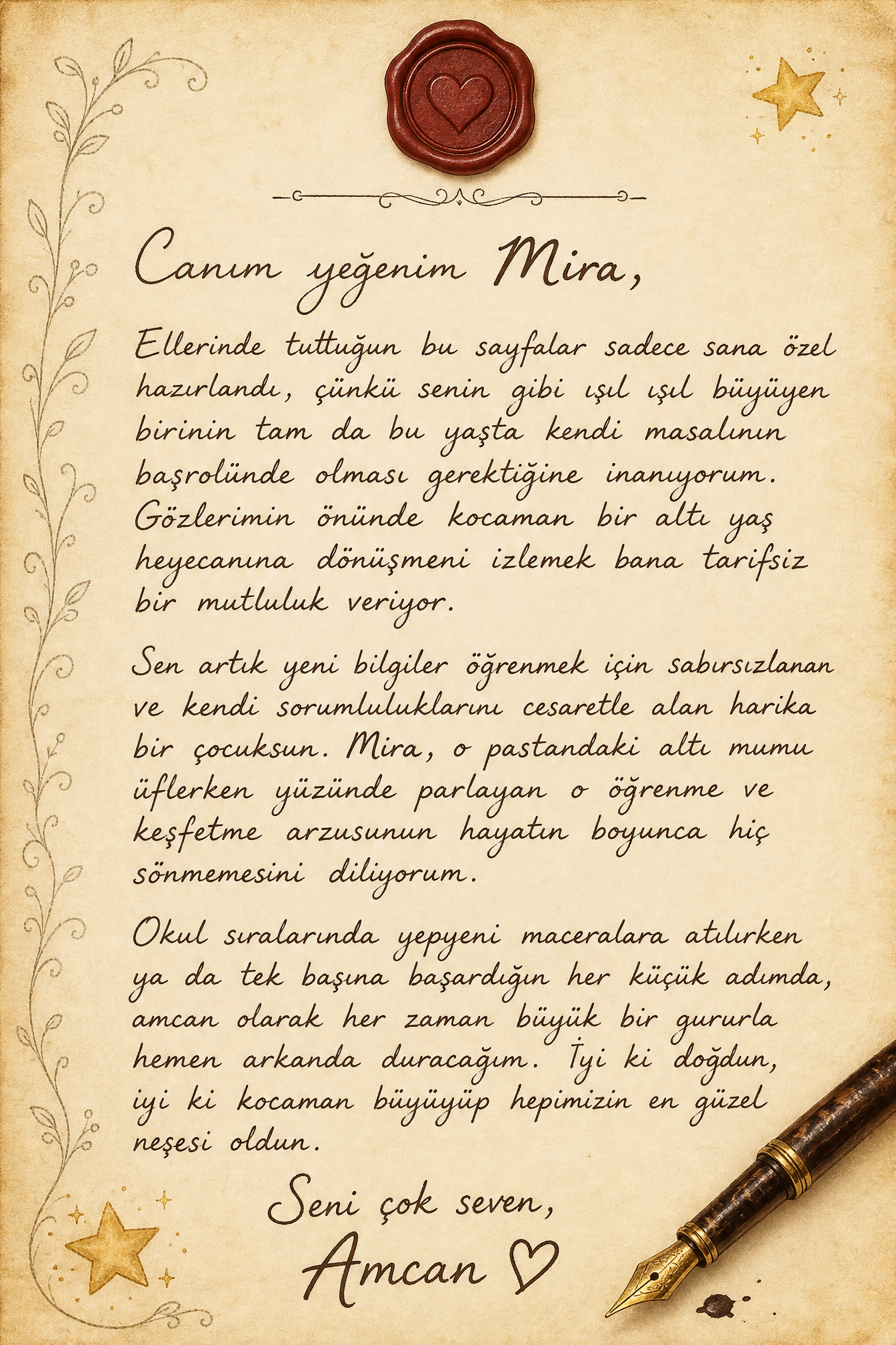 6 Yaşımı Kutluyorum - 6 Yaş Doğum Günü Kişiye Özel Çocuk Kitabı | MasalSensin