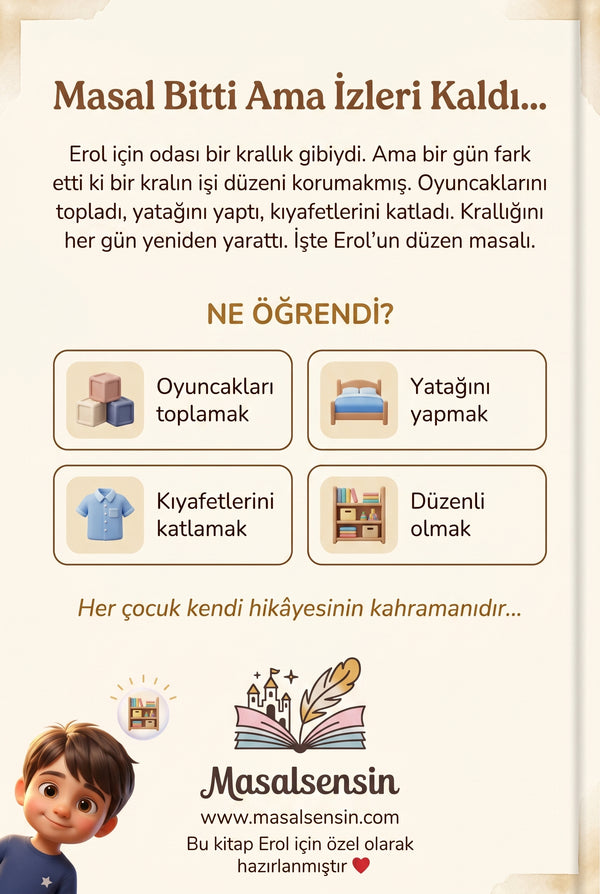 Erol isimli kitabın arka kapağı.