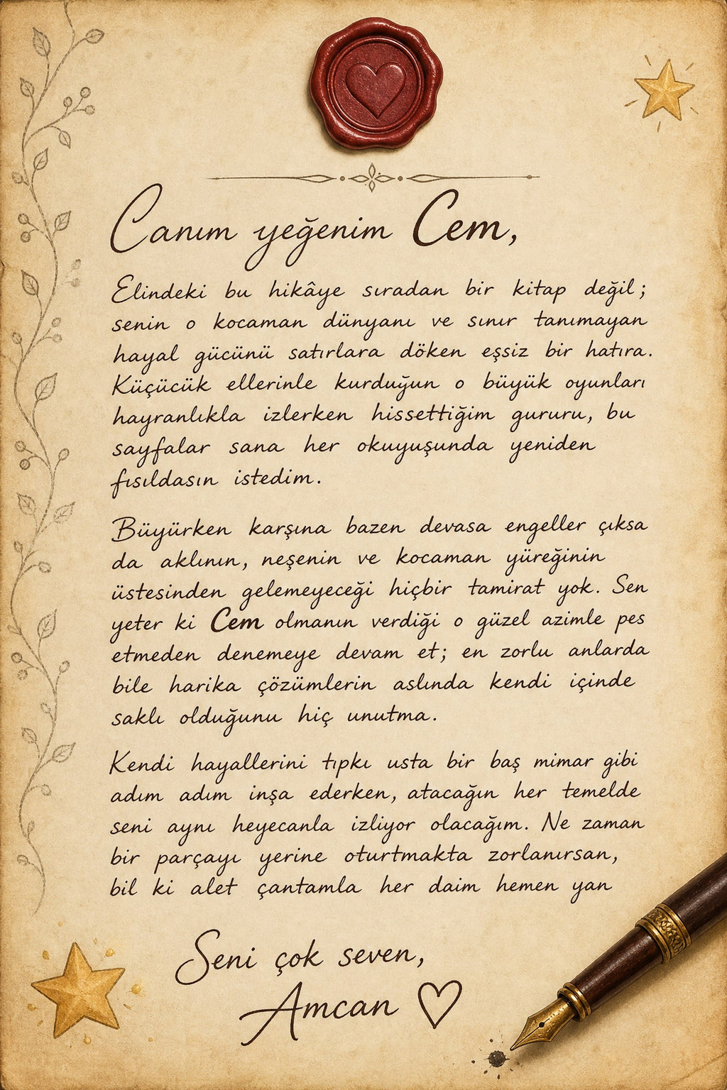 Sürpriz not sayfası