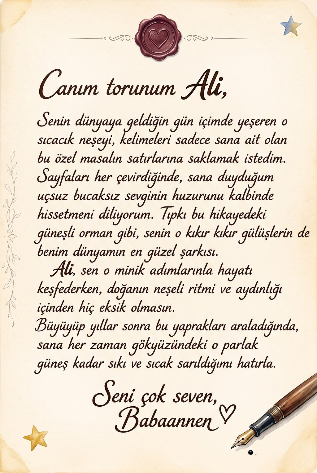 Ali'nin Orman Şarkısı - Dil Gelişimi Kişiye Özel Çocuk Kitabı | MasalSensin