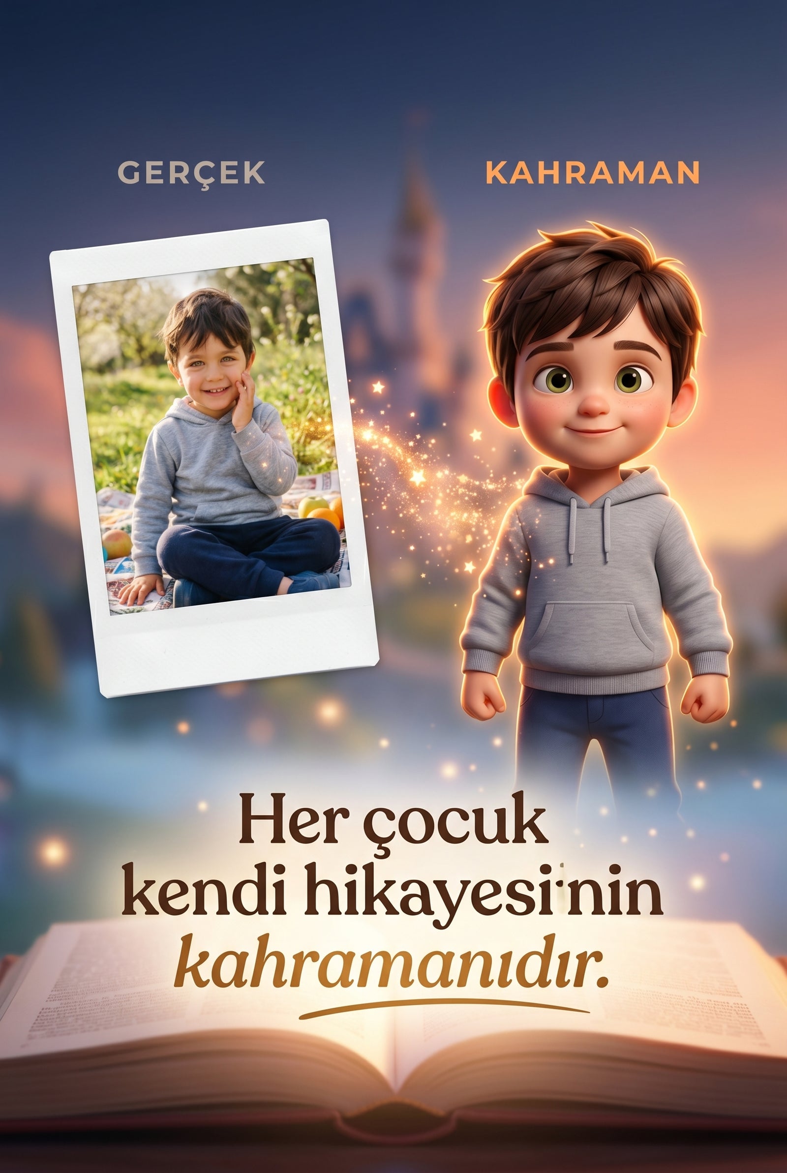 Ali'nin fotoğrafından oluşturulan animasyon kahramanının banyo macerası sahnesi