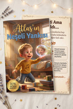 Atlas'ın değerler eğitimi kitabı A4 boyutlu yumuşak ön ve arka kapağı birlikte - yüksek baskı kalitesi.