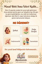 Mavi süper kahraman kitabının arka kapağı — kazanımlar özeti
