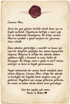 Kitabın ilk sayfasındaki kişiye özel hediye notu: 'Sevgili Mavi'ye, hayallerindeki gibi dans etmen dileğiyle...'