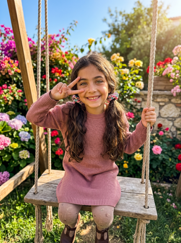 Beren'in fotoğrafı, 'Altın Güneş' adlı kişiye özel süper kahraman kitabının kahramanı olmak için kullanılacak.