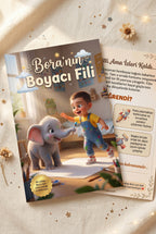 Bora'nın kişiye özel kitabı ön ve arka kapak bir arada — A4 yumuşak kapak kalitesi