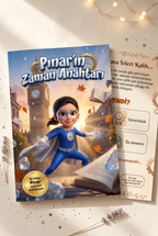 Pınar kişiye özel süper kahraman kitabı — ön ve arka kapak birlikte