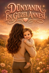 Dünyanın En Güzel Annesi – Kişiye Özel Anneye Hediye Çocuk Kitabı