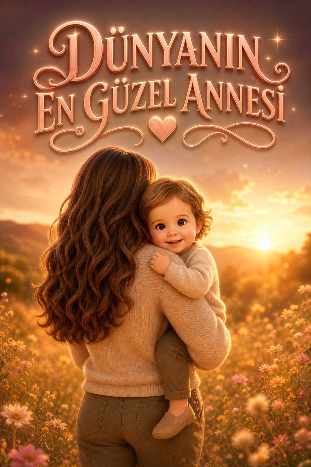 Dünyanın En Güzel Annesi kişiye özel çocuk kitabı ön kapağı