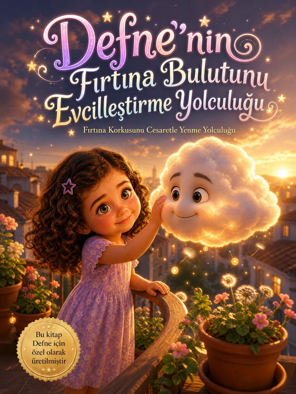 Defne'nin Fırtına Bulutunu Evcilleştirme Yolculuğu - Fırtına Korkusu Kişiye Özel Çocuk Kitabı | MasalSensin