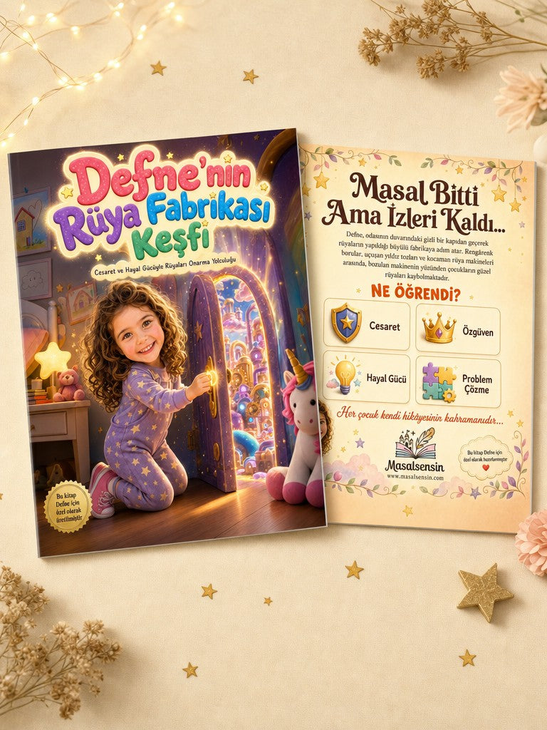 Defne'nin Rüya Fabrikası Keşfi - Hayal Gücü Kişiye Özel Çocuk Kitabı | MasalSensin