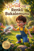 Doruk'un Renkli Bukalemunu isimli kişiye özel çocuk kitabı ön kapağı, Pixar 3D illüstrasyon