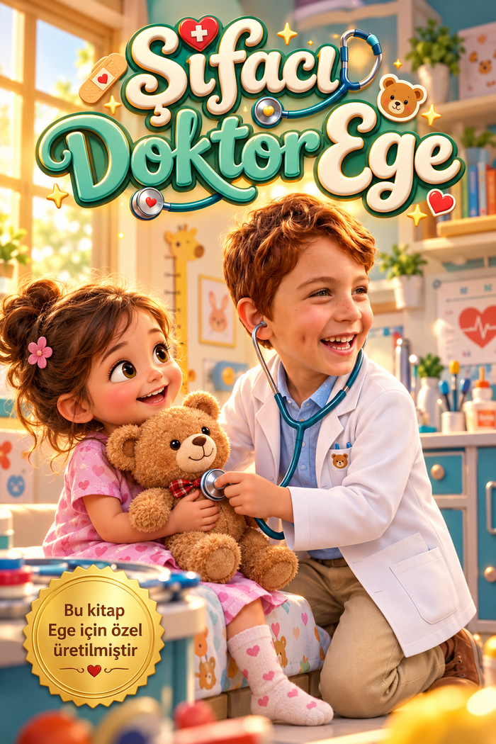 Şifacı Doktor Ege - Doktor Olmak Kişiye Özel Çocuk Kitabı | MasalSensin