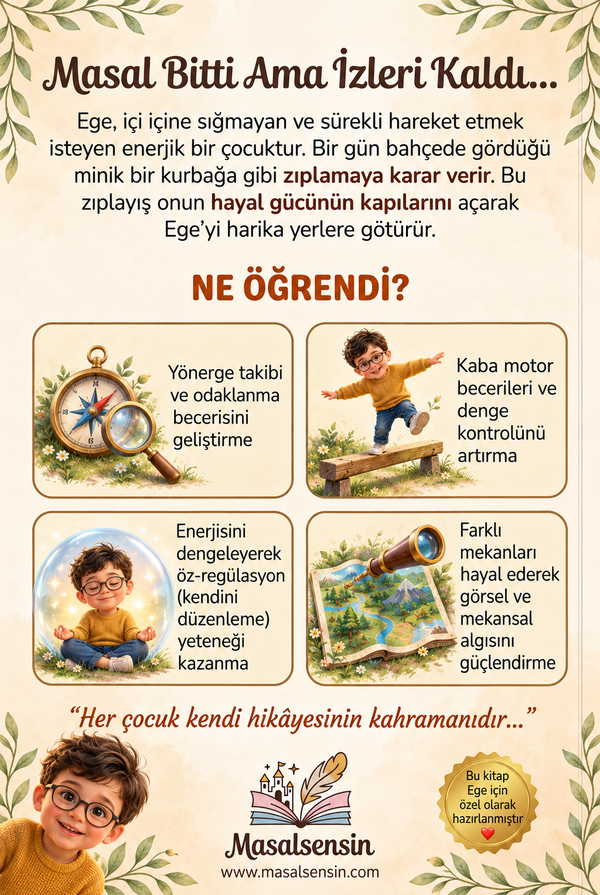 Ege'nin Zıp Zıp Oyunu arka kapak: Masal Bitti Ama İzleri Kaldı