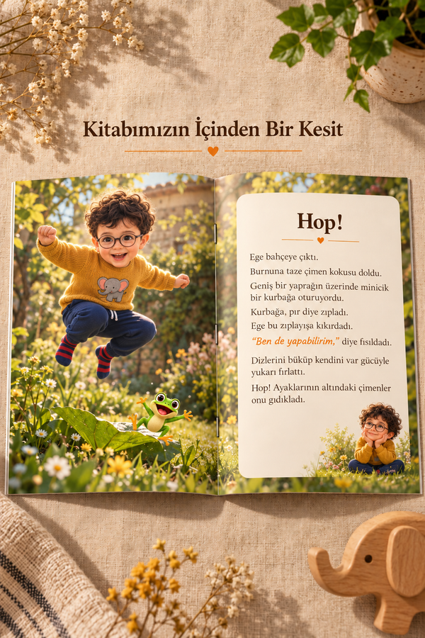 Ege'nin Zıp Zıp Oyunu kitabının içinden bir kesit: iç sayfa örneği