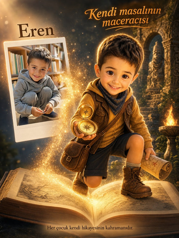 Eren'in Gizli Pusulası - Pusula Kullanma Kişiye Özel Çocuk Kitabı | MasalSensin
