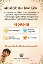Eren ismine özel kitap arka kapak detayları - 8-10 yaş masal kitabı