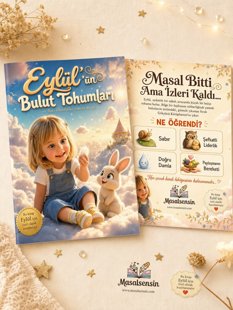Eylül'ün Bulut Tohumları - Paylaşma Kişiye Özel Çocuk Kitabı | MasalSensin