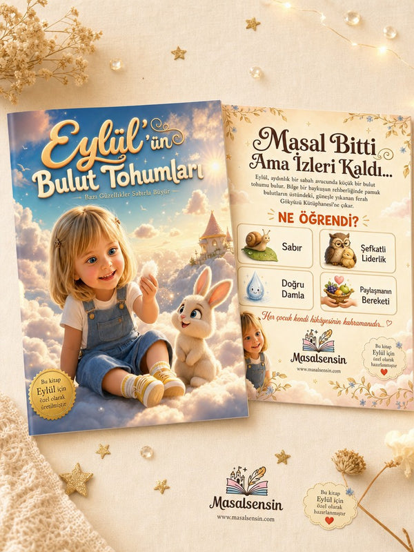 Eylül'ün Bulut Tohumları - Paylaşma Kişiye Özel Çocuk Kitabı | MasalSensin