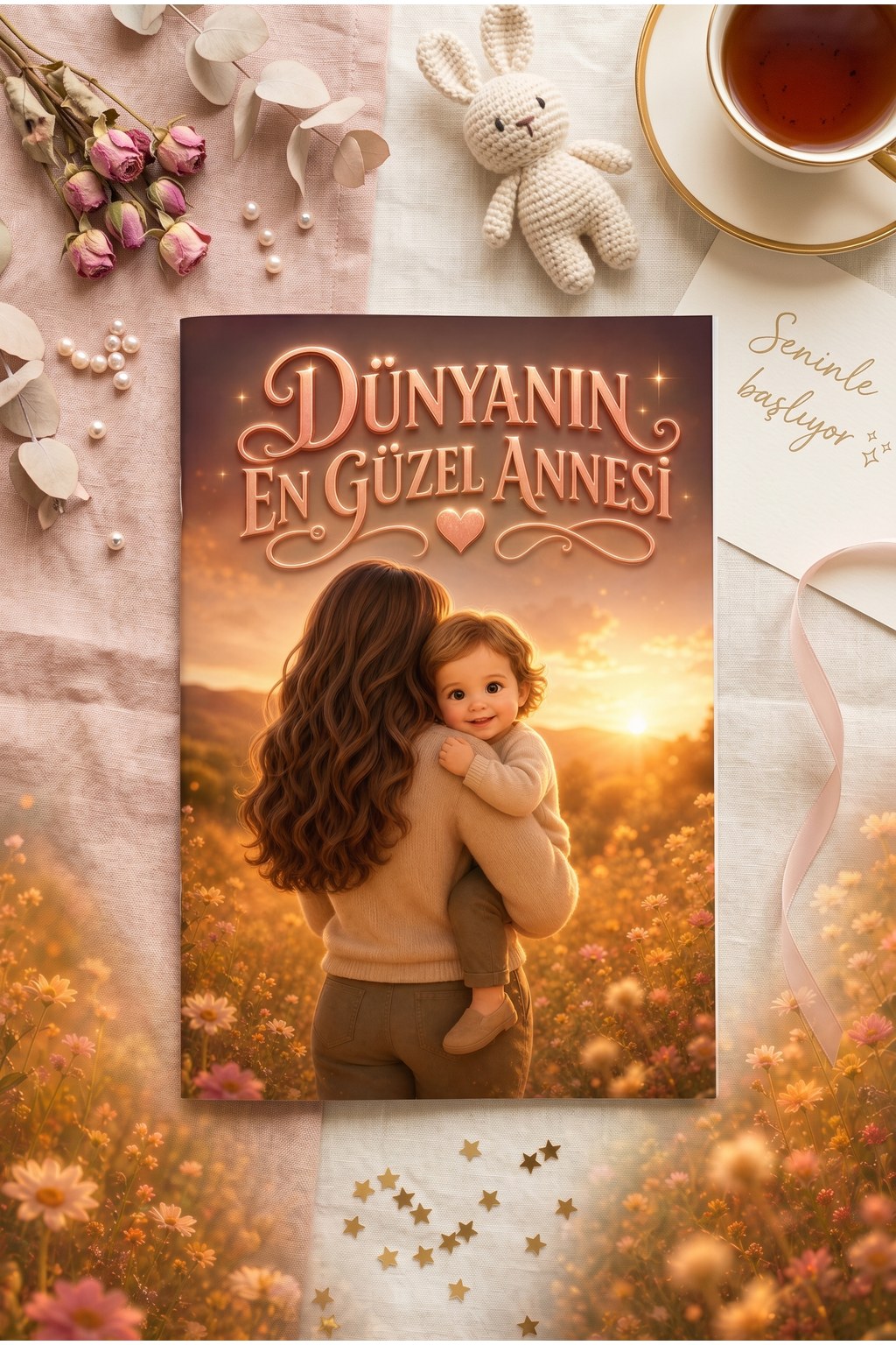 Kişiye özel anne hediyesi kitap sunumu