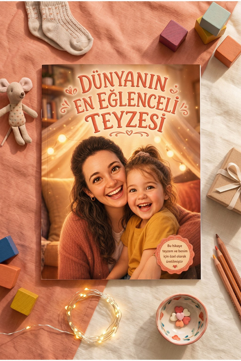 Kişiye özel teyze hediyesi kitap sunumu