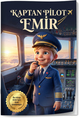 Kaptan Pilot Emir - Pilot Kişiye Özel Çocuk Kitabı | MasalSensin