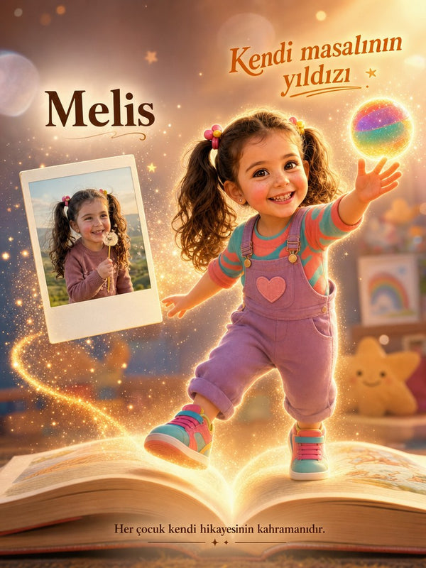 Melis'in Hareketli Dünyası - Hareket Gelişimi Kişiye Özel Çocuk Kitabı | MasalSensin