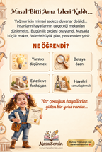 Mimar Yağmur arka kapak: Masal Bitti Ama İzleri Kaldı