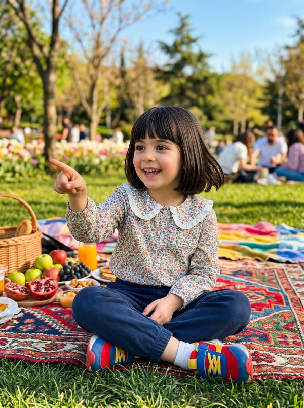 Nehir'in Zaman Anahtarı için kullanılacak örnek gerçek çocuk fotoğrafı - 6-9 yaş kişiye özel kitap yüz entegrasyonu