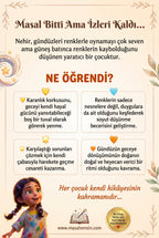 Nehir isimli hikaye kitabının arka kapağı — karanlık korkusunu yenme ve cesaret kazanımı özeti