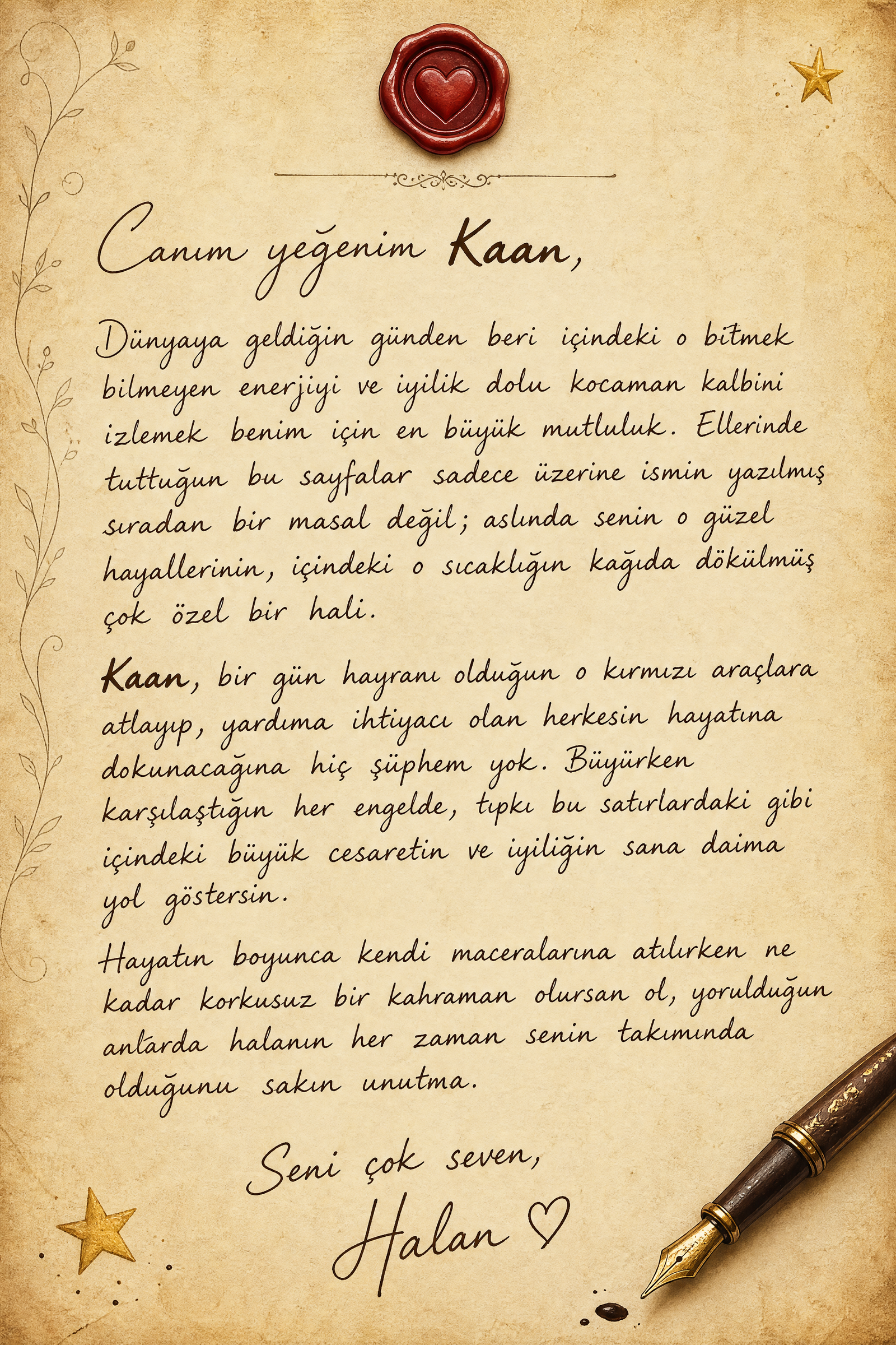 Sürpriz not sayfası