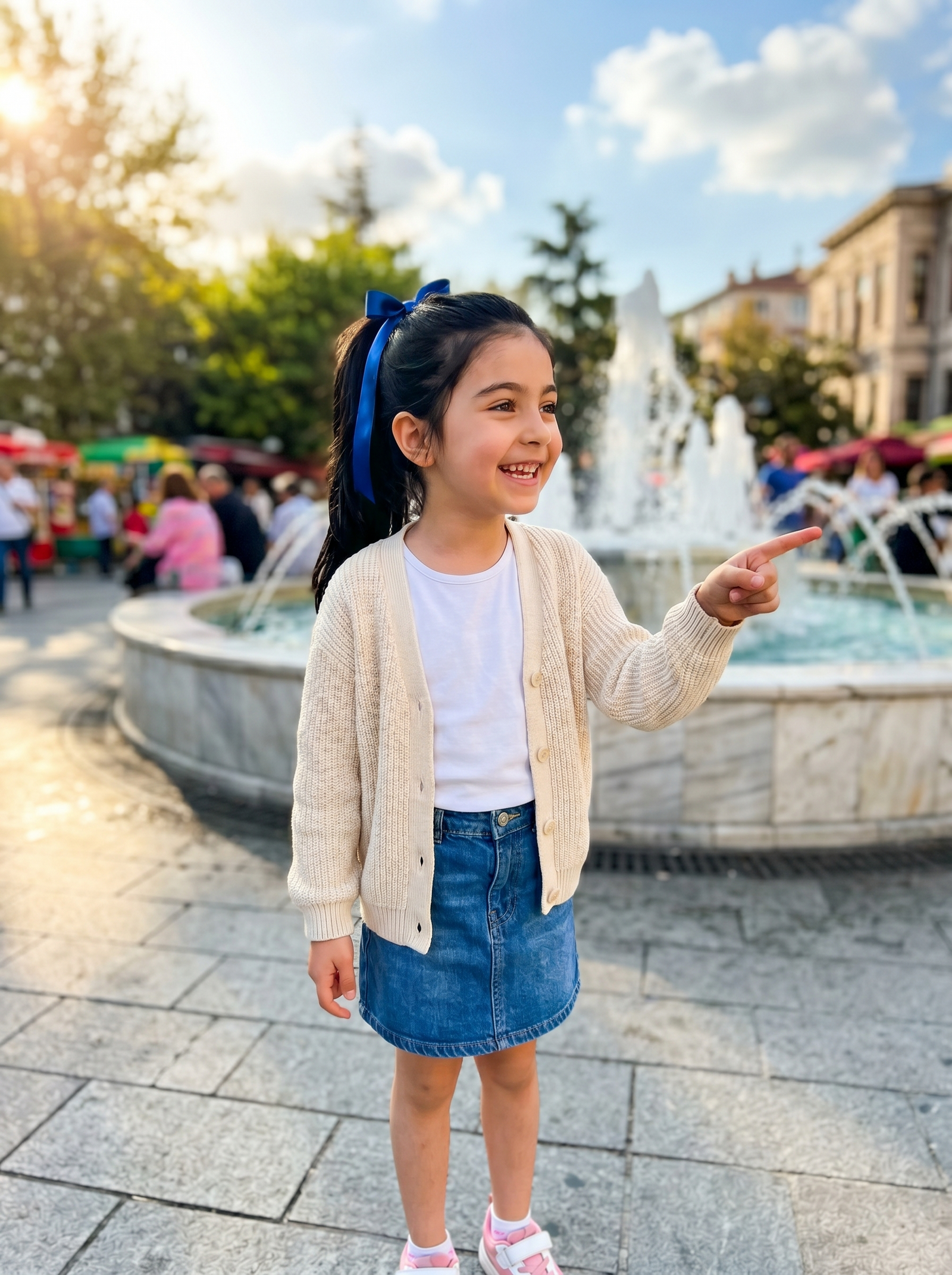 Çocuğun gerçek fotoğrafı — Pınar için kişiye özel masal kahramanına dönüştürülecek referans görseli