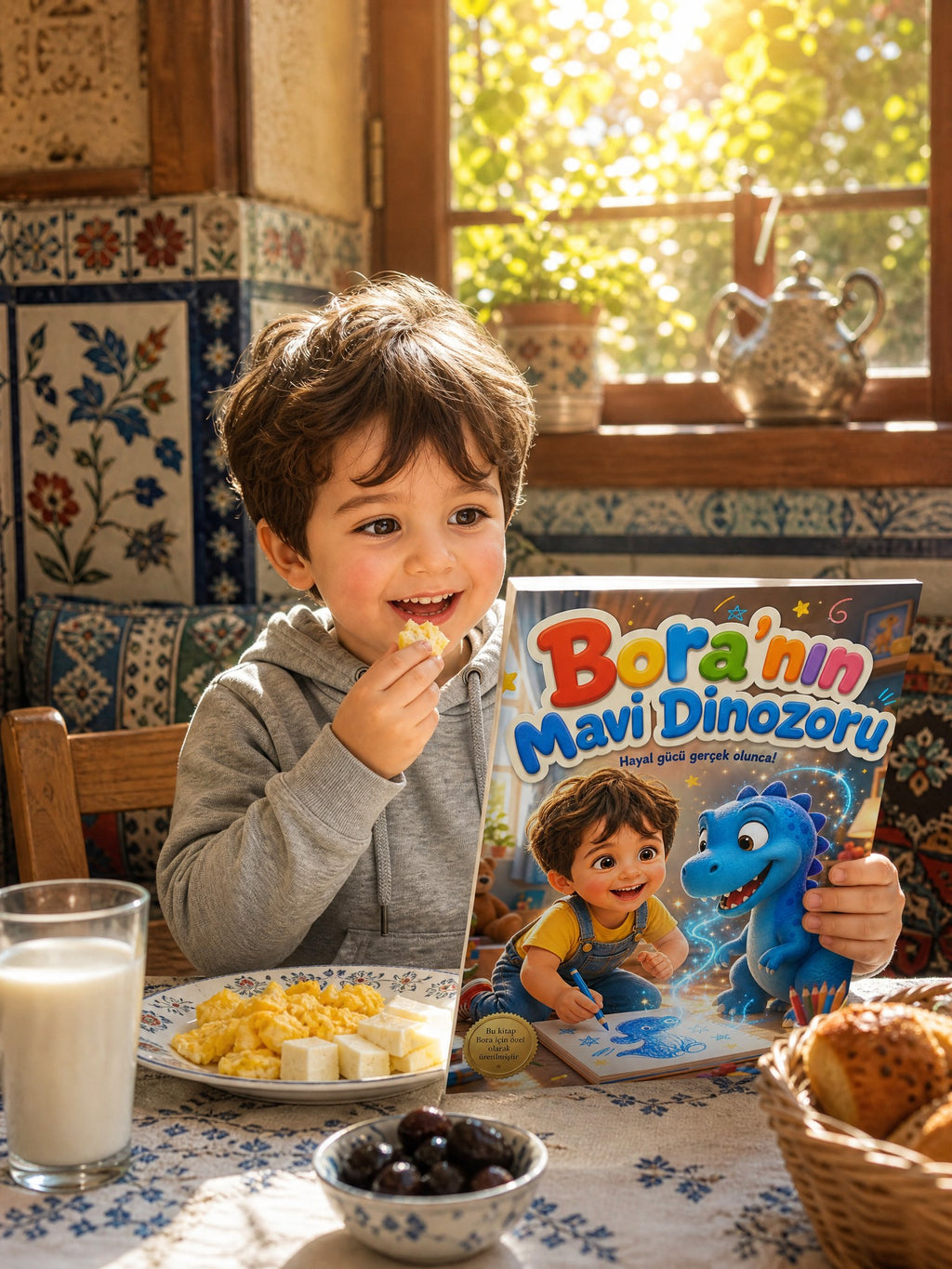 Bora'nın Mavi Dinozoru - Dinozor Sevgisi Kişiye Özel Çocuk Kitabı | MasalSensin