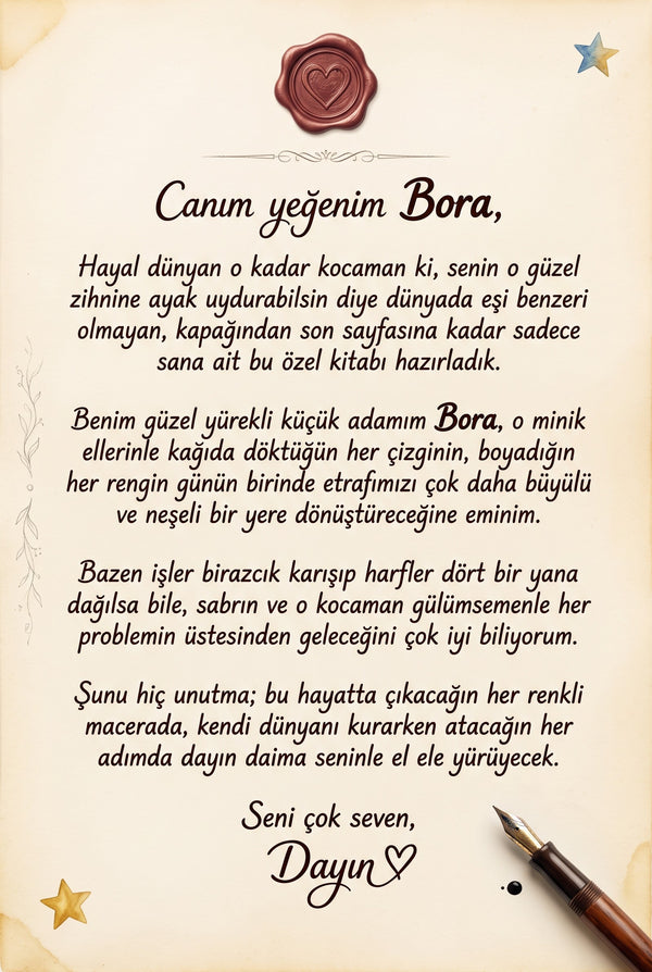 Bora'nın Mavi Dinozoru - Dinozor Sevgisi Kişiye Özel Çocuk Kitabı | MasalSensin