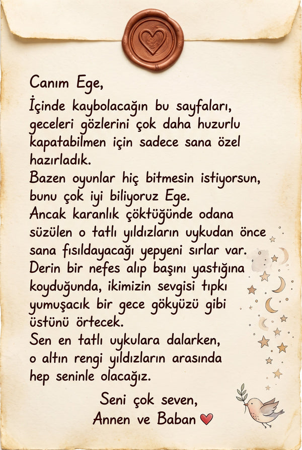 Ege'nin Uyku Yıldızları - Uyku Düzeni Kişiye Özel Çocuk Kitabı | MasalSensin